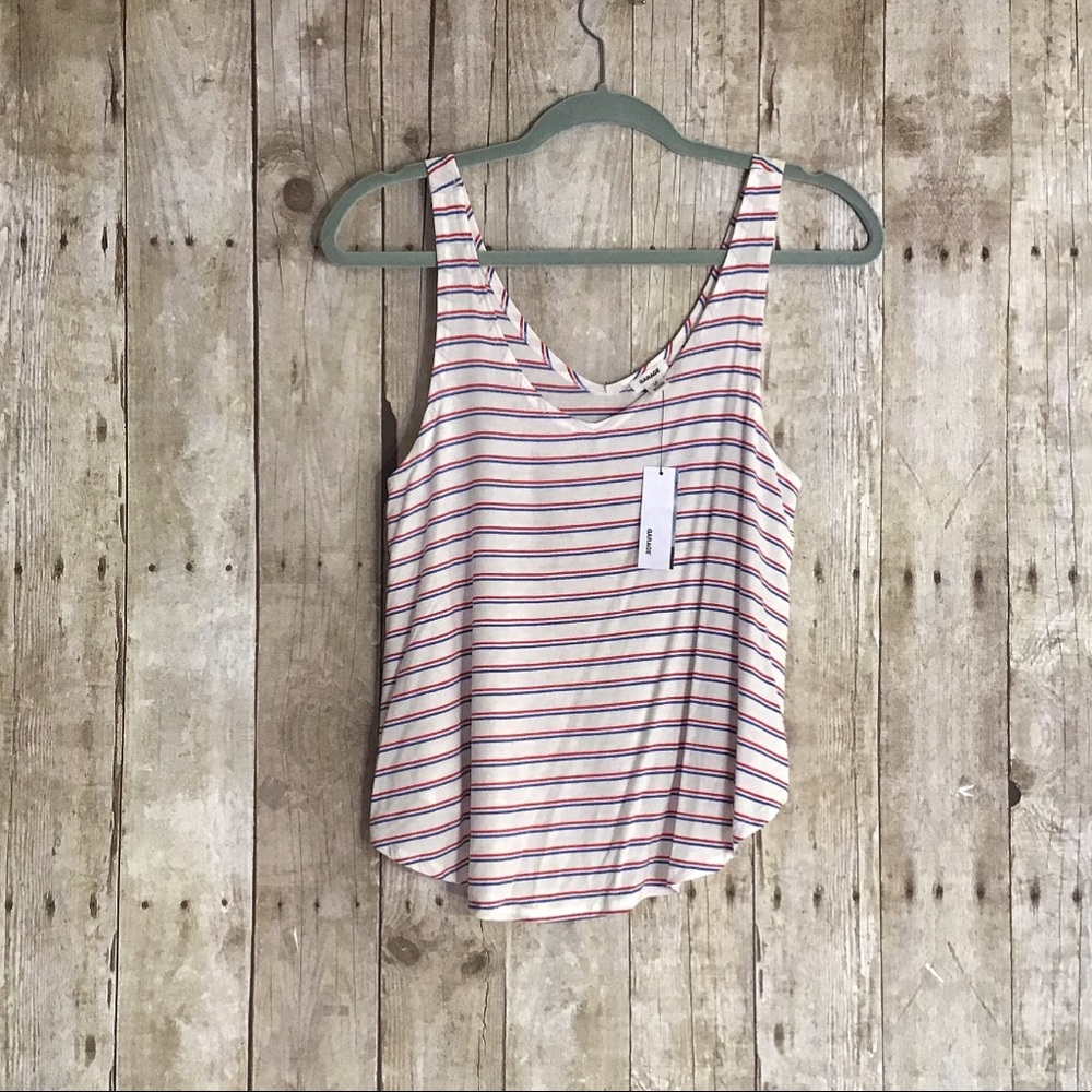 NWT Garage Striped Tank Top